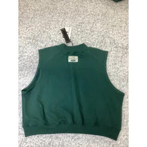 Gold Hinge Womens Mock Neck Tank Sweatshirt Hunter Green GH248-HUN Size L NWT thumbnail 2