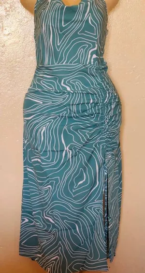Turquoise dress Blue Size L thumbnail 1