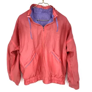 Vintage 90s Reversible Windbreaker Jacket Pink Purple Colorblock Large thumbnail 5