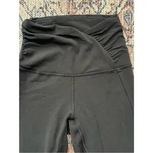Lululemon Align High-Rise Ruched Waist Pant 25" Black Leggings Size 2 thumbnail 7