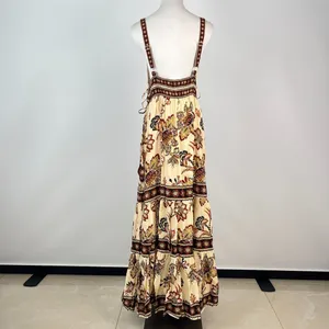 NWOT Farm Rio Aura Floral Sand Sleeveless Midi Dress Size XL thumbnail 6