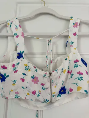 For Love & Lemons Floral Crop Top thumbnail 2