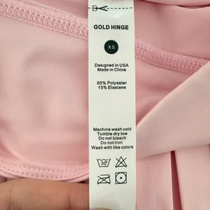 Gold Hinge Pleated Tennis 15" Skirt Skort Almond Blossom Light Pink Women XS New thumbnail 6