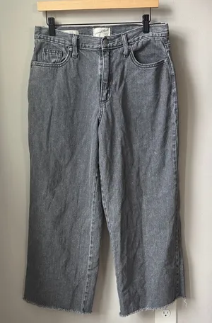 Universal Thread Gray Wash High Rise Relaxed Wide Leg Jeans thumbnail 1