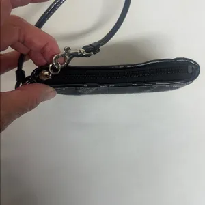 Coach Midnight Black mermaid Sequin Wristlet thumbnail 7