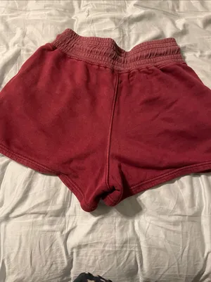 EUC FP Movement for Free People Sprint to the Finish shorts Maroon thumbnail 10