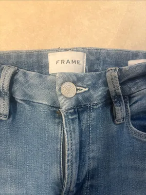 Frame Denim Blue Flare Wide-Leg Jeans thumbnail 3