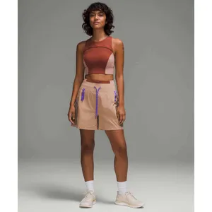 Lululemon Multi-Pocket Cargo High-Rise Hiking Short 5 Pink Clay LW7CAJS thumbnail 3