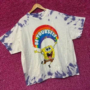 Sponge Bob Be Yourself Tie Dye Tshirt size 1X  thumbnail 3