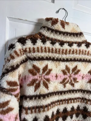 Aerie Hometown Festive Fleece One-Quarter Zip Sweatshirt W2481 Sz S thumbnail 14
