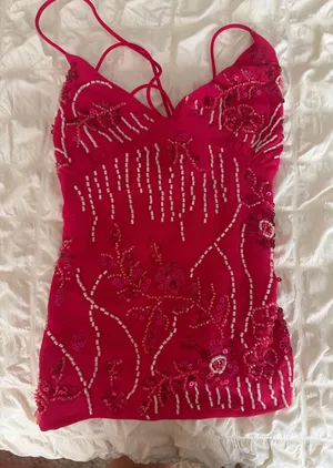 Ibiza embroidered top Red Size XS thumbnail 1
