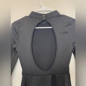 Free People Cutout Open Back Black Mini Dress‎ Size S thumbnail 6