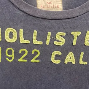 Y2K Hollister Baby Tee Logo Patch Size Large Blue Green Casual thumbnail 3