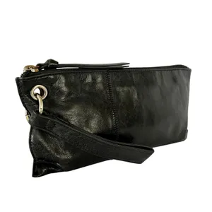 HOBO Vida Black Leather Wristlet Bag - FLAW thumbnail 3