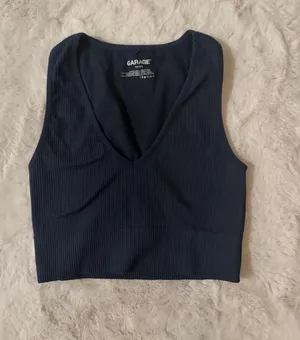 Garage V-Neck Crop Top thumbnail 1