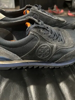Tory Burch Navy Suede & Mesh Casual Sneakers - Stylish Everyday Comfort thumbnail 2