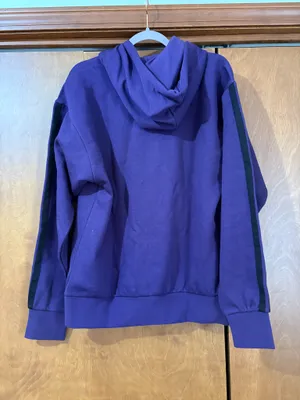Purple adidas hoodie thumbnail 4