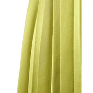 SheIn Olive Green Satin Cut Out Maxi Dress Sz Lg thumbnail 6