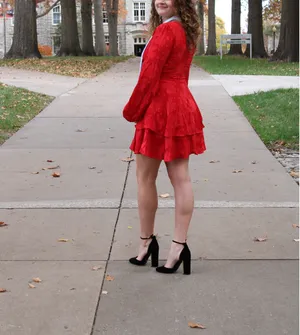 Lulus Dress Red Mini thumbnail 9