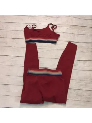 Marine layer the weekend sport leggings and sports bra set size small thumbnail 2