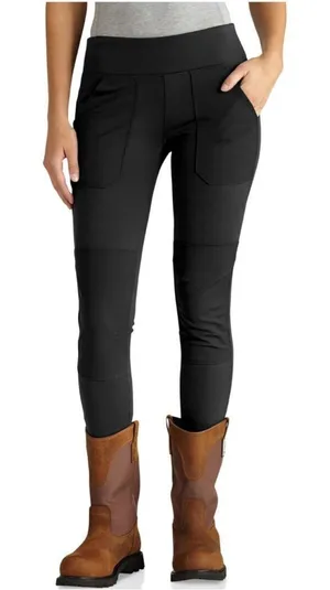 Carhartt Force Utility Black Knit Farm Thick Leggings Size S NWT‎ thumbnail 1