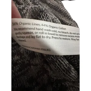 Eileen‎ Fisher Organic Linen Blend Shirt Women's XL Gray Black Lagenlook #AB3-2 thumbnail 4