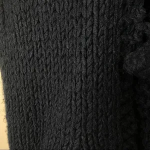 Mur Mur Black Crochet Hooded Sleeveless Vest Small thumbnail 9