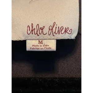 Anthropologie Chloe Oliver Embroidered Silk Geometric Shift Dress Medium thumbnail 8