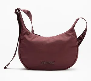 NWT ATHLETA all about me mini crescent bag - garnet thumbnail 1