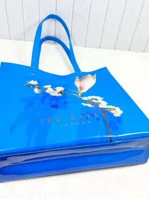 Ted Baker Blue Vinyl Harmony Floral Tote Bag thumbnail 1