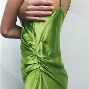 ZARA Slip Dress Lime Green Viral thumbnail 5