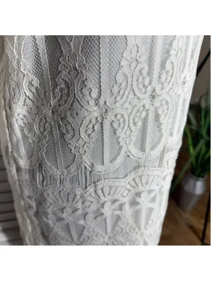 Tacera boho dress cream lace victorian bell sleeves romantic coquette fairy S thumbnail 12