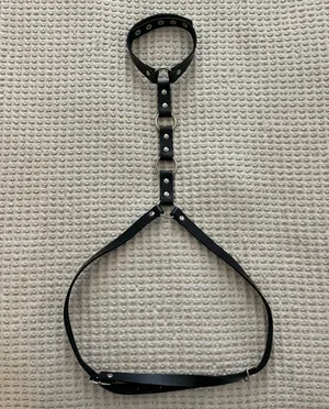 iHeartRaves Black Pleather Harness thumbnail 2