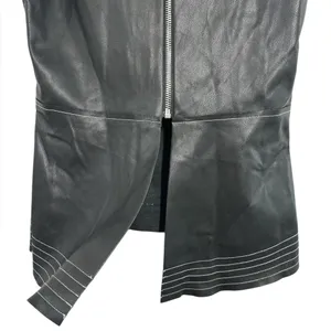 Zara Basic Faux Leather Sleeveless Top thumbnail 6