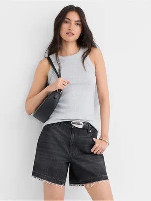 LOFT Perfect Tank Medium Grey Heather Size Extra Small NWT thumbnail 2