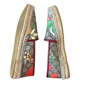 Gucci Tian GG Supreme Espadrille Flats Floral‎ Bird Print 37 thumbnail 11