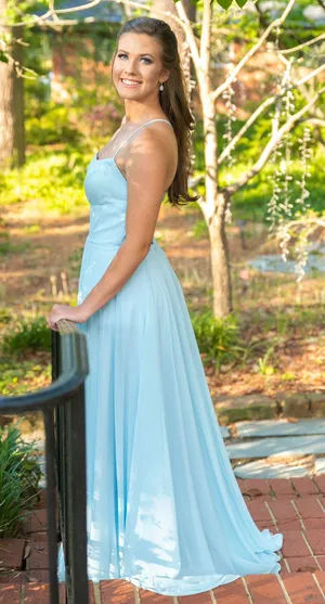 Light Blue Prom Dress thumbnail 2