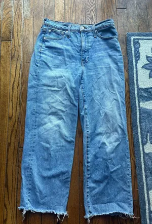Madewell Perfect Vintage Jeans Wide-Leg Crop thumbnail 1