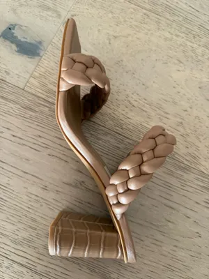 Tan dolce vita braided heals  thumbnail 3