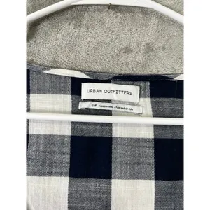 Urban Outfitters Gingham Surplice Wrap Midi Dress Prairie‎ Cottagecore Picnic SM thumbnail 2