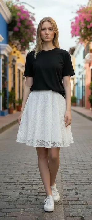 Maeve/ Anthropology Women's Lace A-Line Skirt White Geometric‎ Mini Skirt Size 2 thumbnail 1