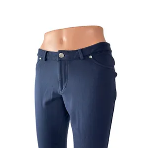 Tommy Hilfiger Women's Navy Blue Mid Rise Slim Skinny Trousers Pants Size S thumbnail 3