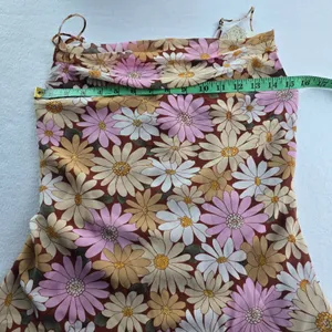 Altar'd State NWT Zaylie‎ Marsala Floral Cowl Neck Mini Slip Dress Small thumbnail 5