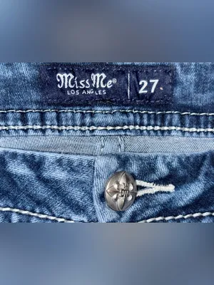 Miss Me Curvy Ankle Skinny Jeans Women’s Waist Size 27 Length 26 Distressed READ thumbnail 5