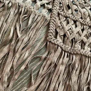 Daytrip Fringe Vest Small Brown Color thumbnail 2