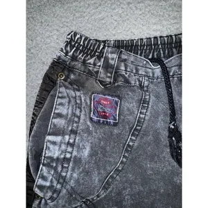 Vintage Academy Denim Joggers Pants Women‎ Juniors 14 Acid Wash 80s 90s thumbnail 9