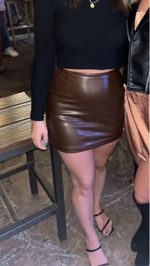Leather Mini Skirt Abercrombie thumbnail 5