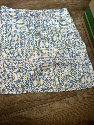 Sigrid Olsen golf Blue and White Printed Women’s Skort thumbnail 3