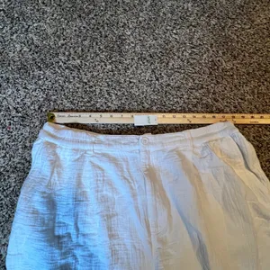 Aerie White Gauze High Waisted Shorts‎ XL New 0706-8342 Elastic Waist Summer thumbnail 4