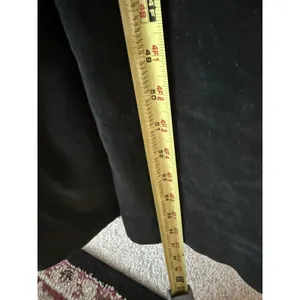 VTG Raincheetahs Black Velvet Faux Fur Long Opera Coat Belted Sz 12‎ Penny Lane thumbnail 8